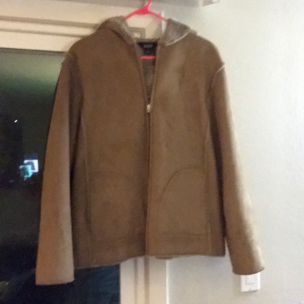 Fur lined coat